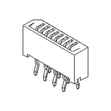 MOLEX Ffc/Fpc Connector, 23 Contact(S), 1 Row(S), Female, Straight, 0.039 Inch Pitch, Solder Terminal,  528062310
